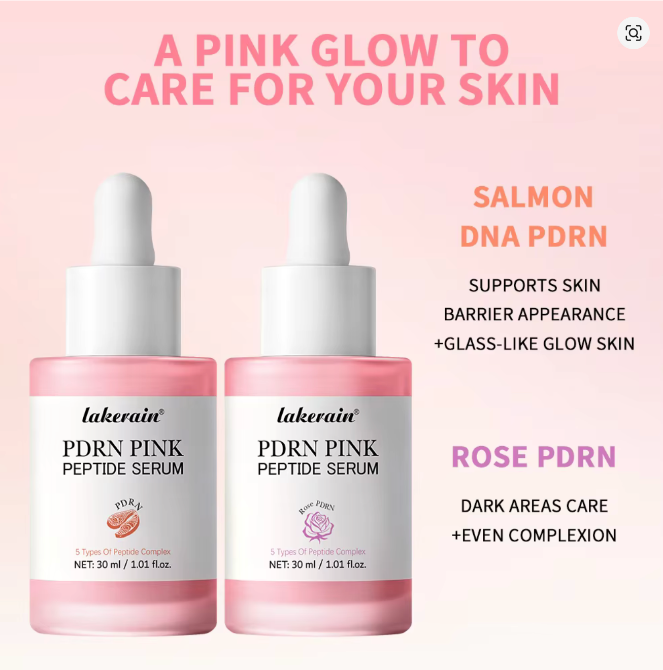 Lakerain™ PDRN Rose Peptide Serum