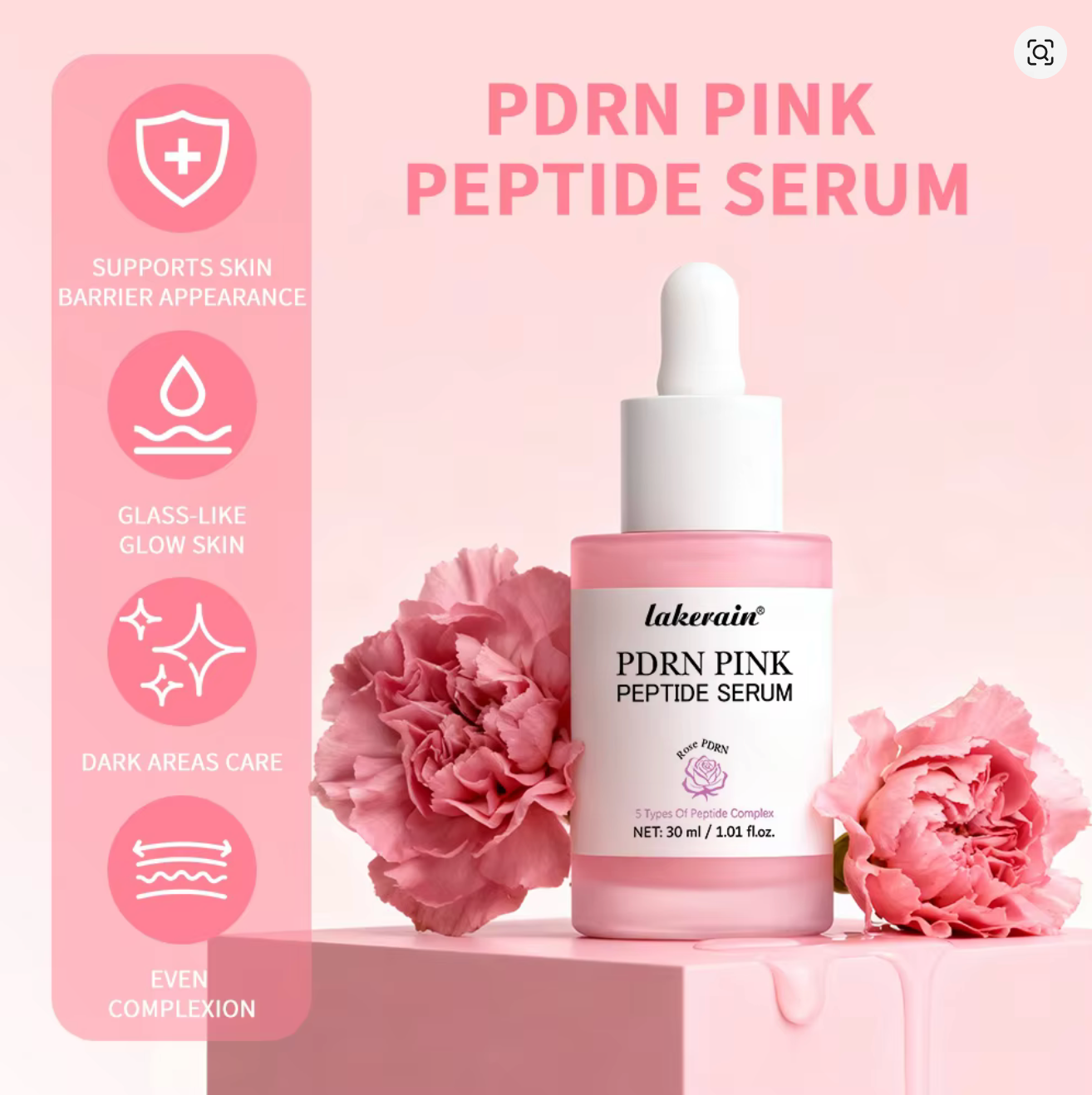 Lakerain™ PDRN Rose Peptide Serum